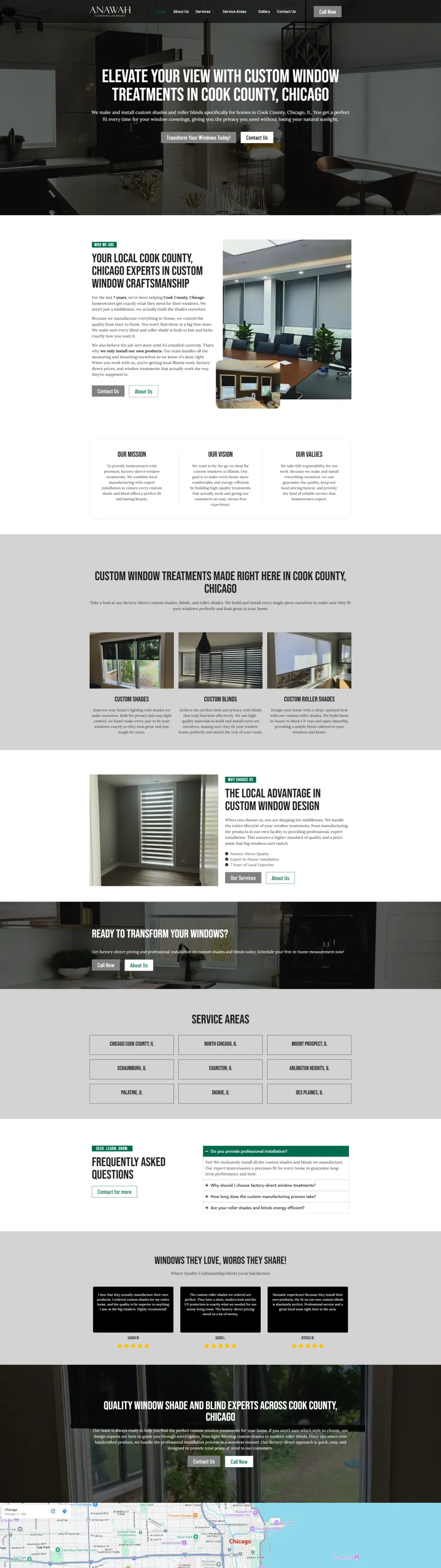 Anawah Shades website