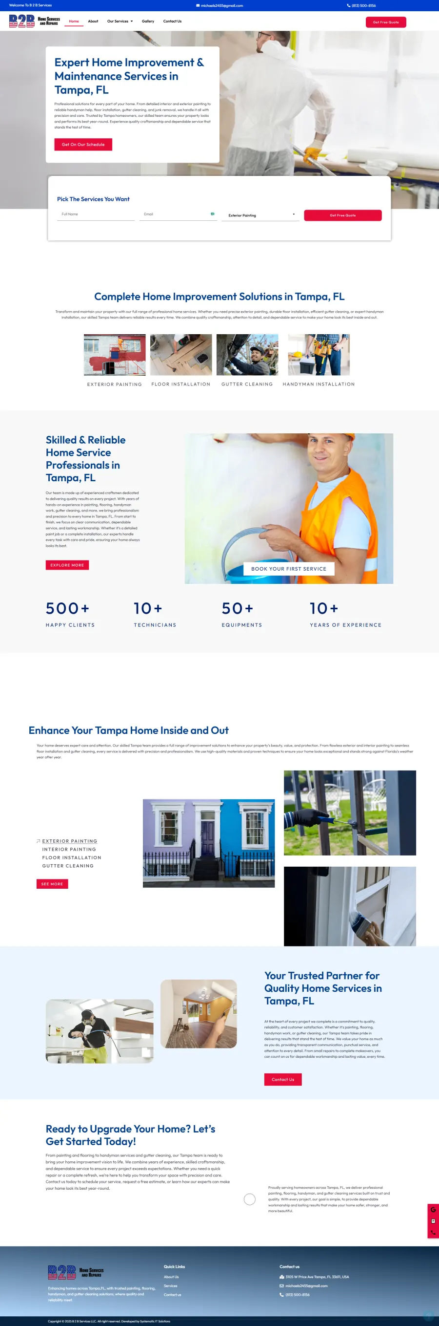 Bay 2 Bay Services website
