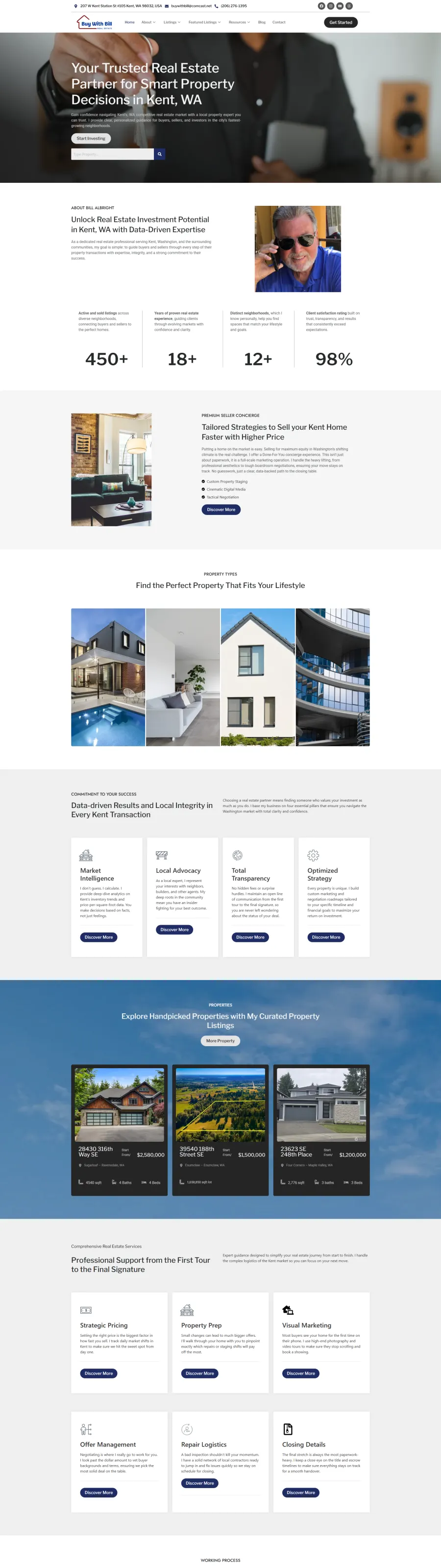 Bill Albright Real Estate website
