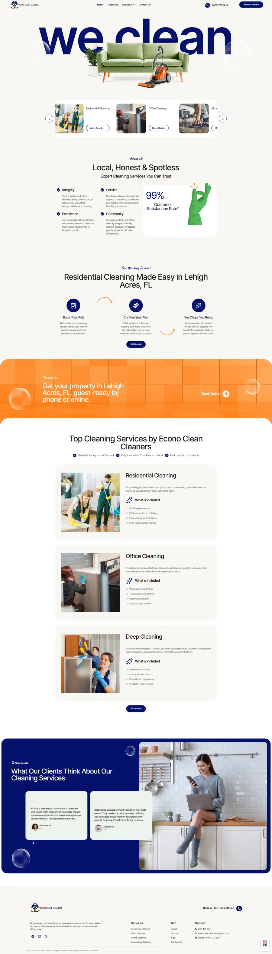 Econo Clean Cleaners website