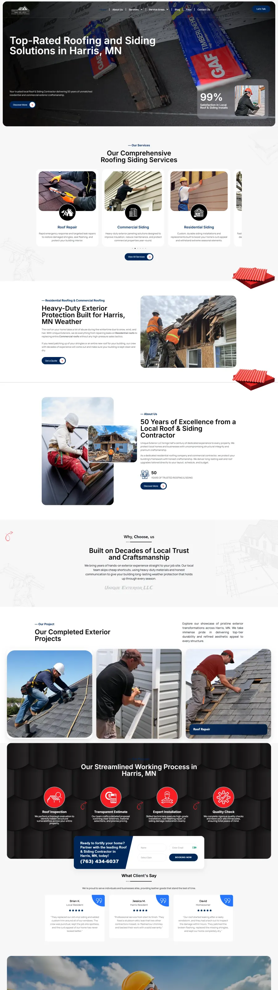 Unique Exterior website