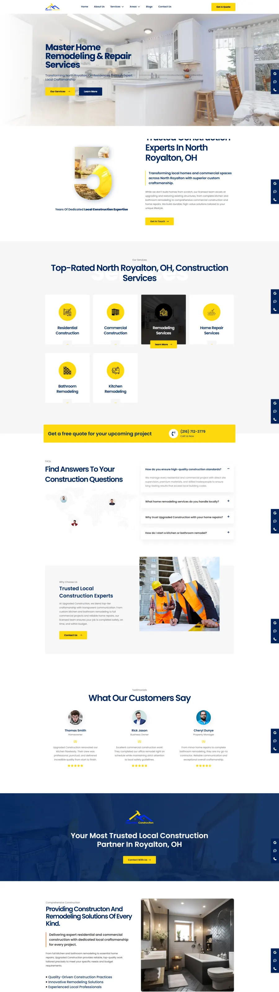 Upgraded Construction LLC website